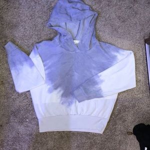 Blue/ White Ombré Hoodie